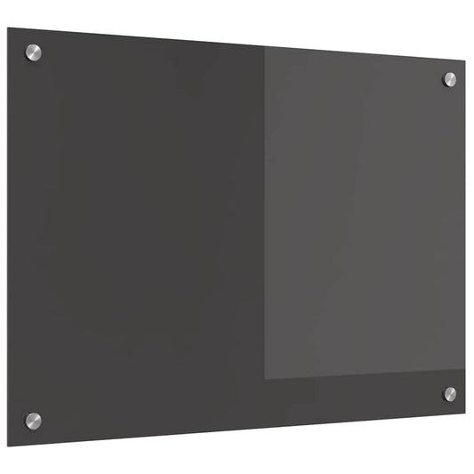 Kitchen Backsplash Dark grey 70 x 50 x 0.6 cm Tempered Glass