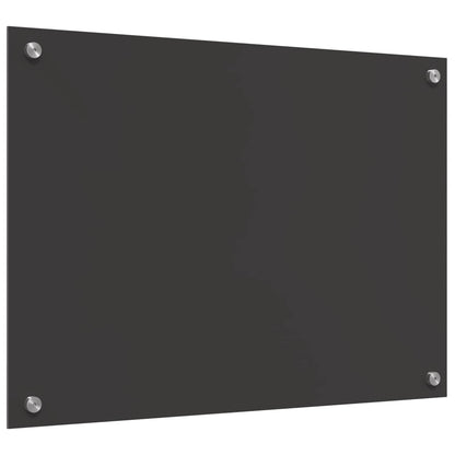 Kitchen Backsplash Dark Grey 70 x 50 cm Tempered Glass