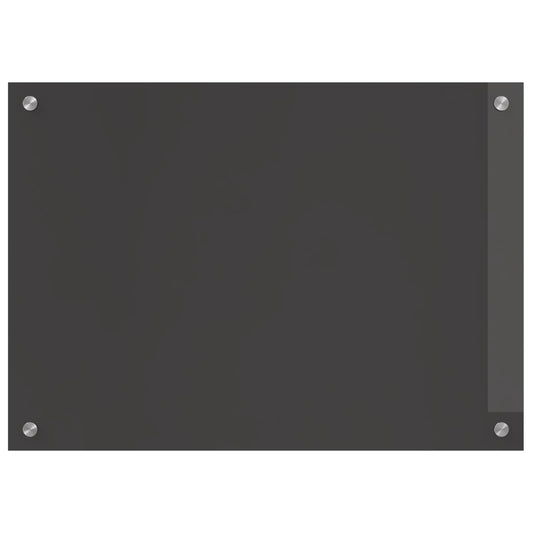 Kitchen Backsplash Dark Grey 70 x 50 cm Tempered Glass