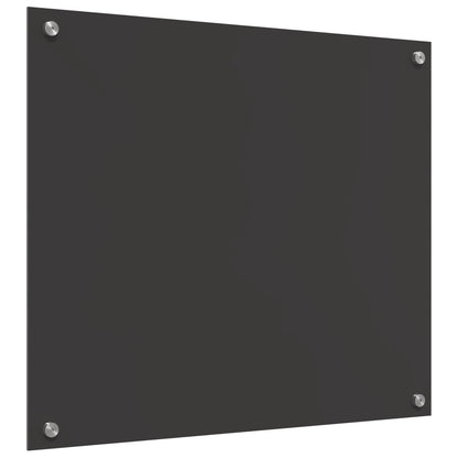 Kitchen Backsplash Dark Grey 70 x 60 cm Tempered Glass