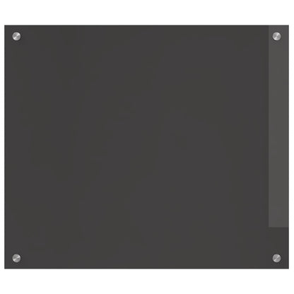 Kitchen Backsplash Dark Grey 70 x 60 cm Tempered Glass