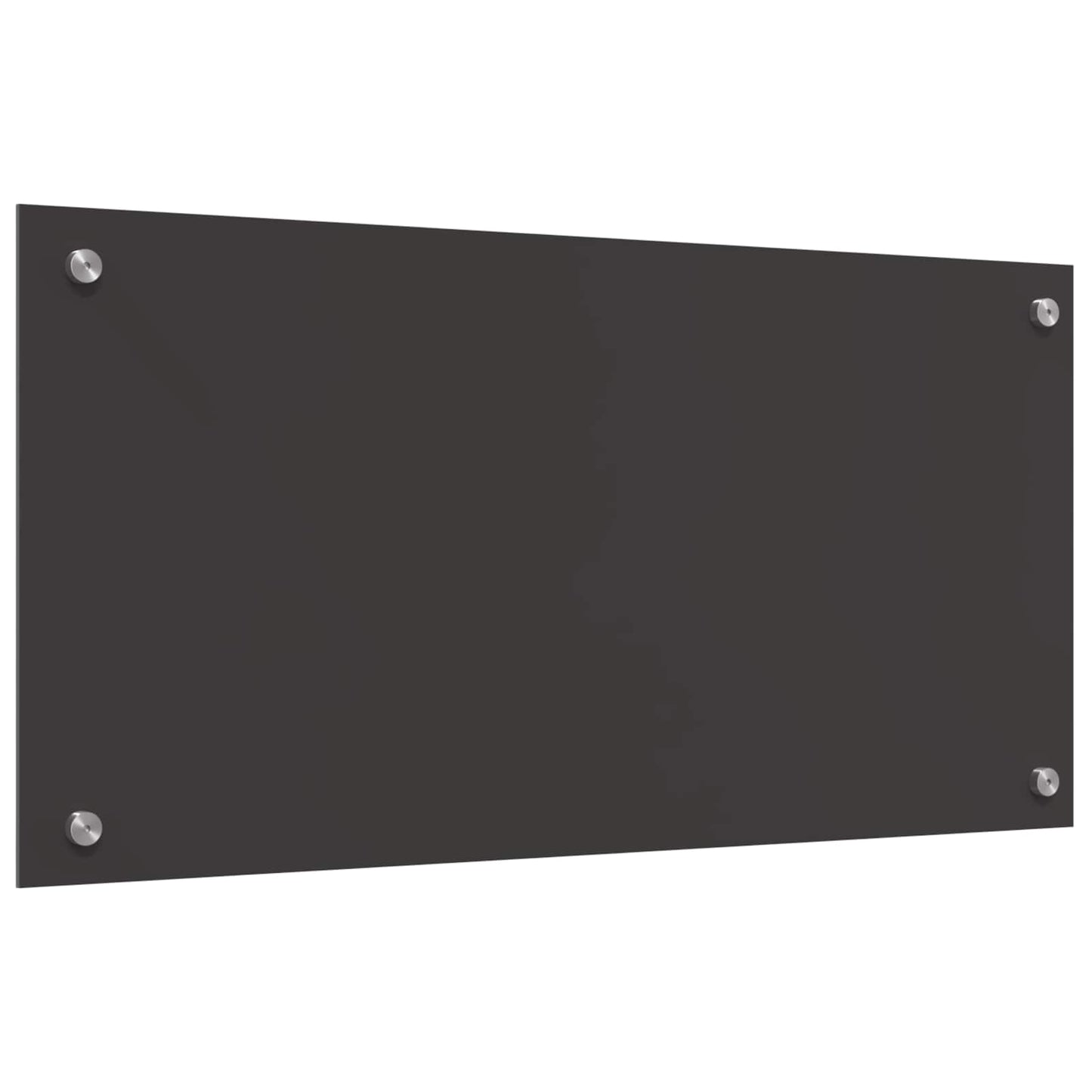 Kitchen Backsplash Dark Grey 80 x 40 cm Tempered Glass