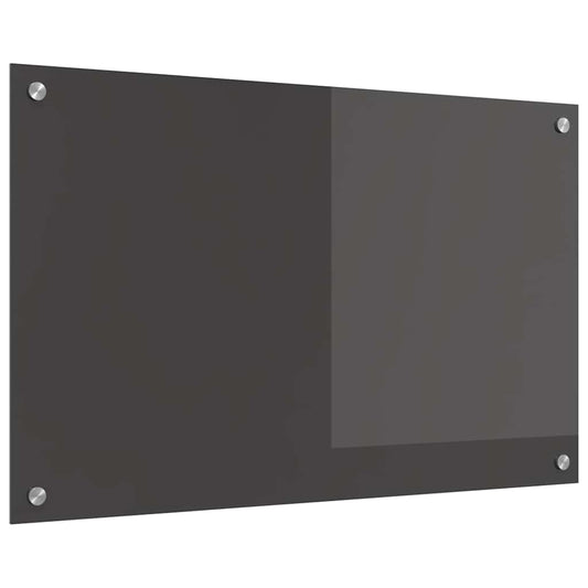 Kitchen Backsplash Dark grey 80 x 50 x 0.6 cm Tempered Glass