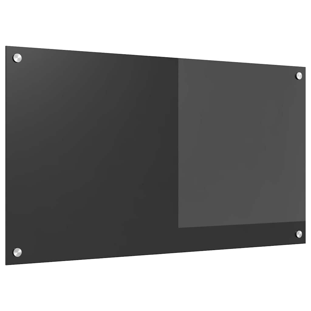 Kitchen Backsplash Dark grey 90 x 50 x 0.6 cm Tempered Glass