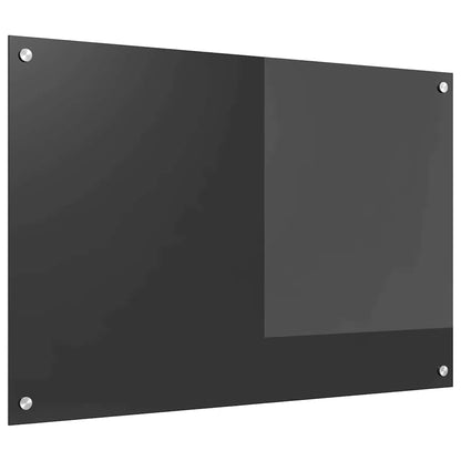 Kitchen Backsplash Dark grey 90 x 60 x 0.6 cm Tempered Glass