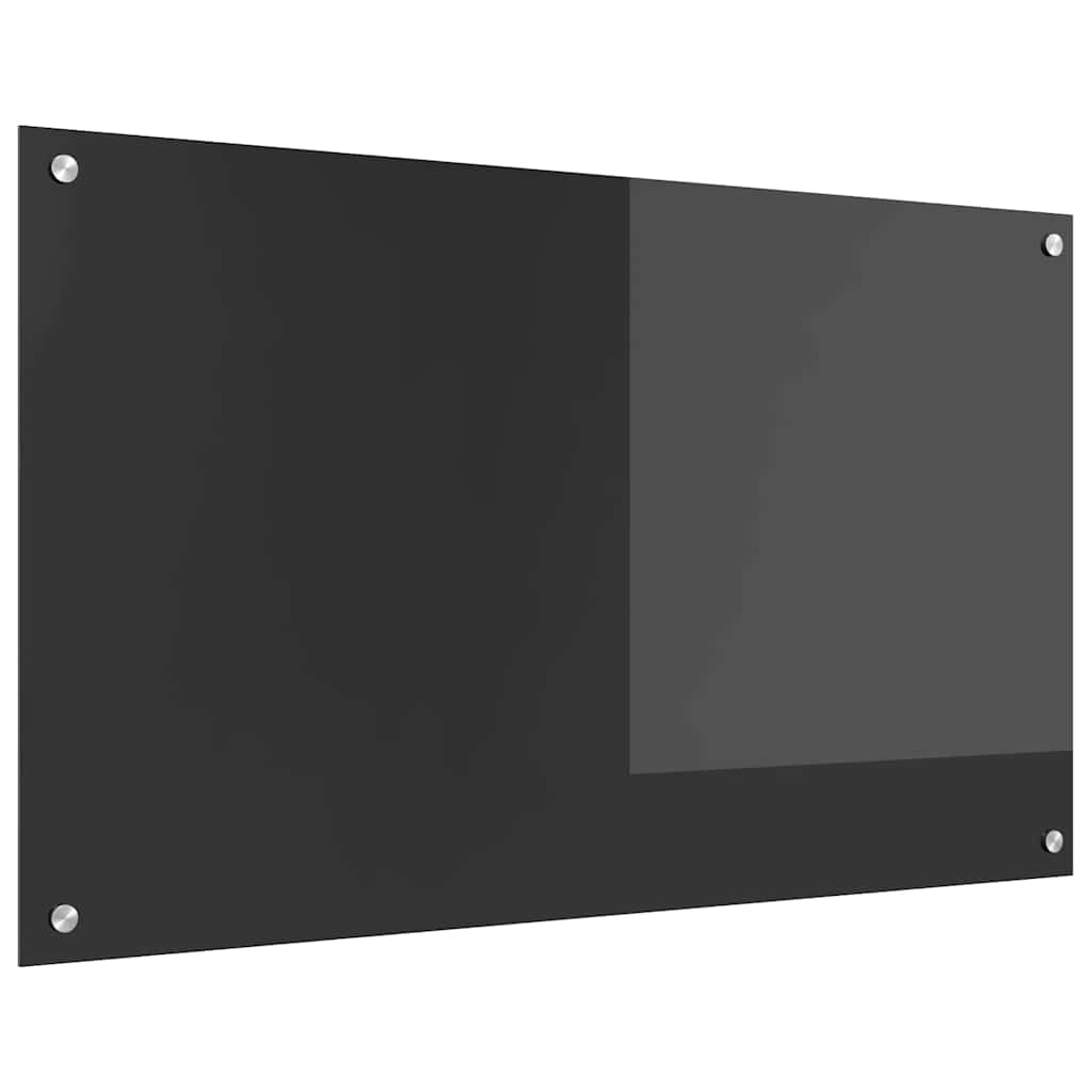 Kitchen Backsplash Dark grey 100 x 60 x 0.6 cm Tempered Glass
