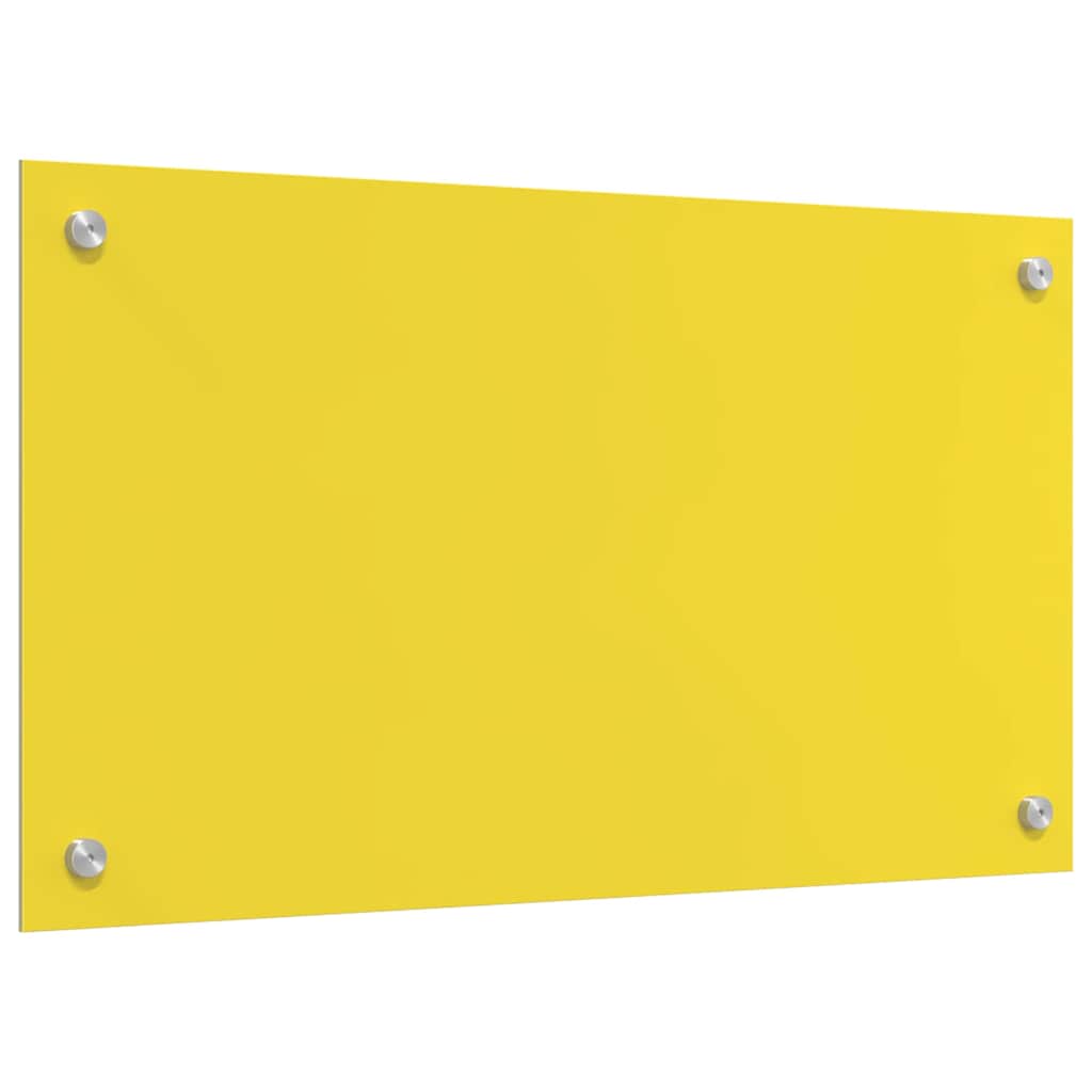 Kitchen Backsplash Yellow 70 x 40 x 0.6 cm Tempered Glass