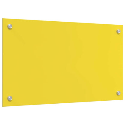 Kitchen Backsplash Yellow 70 x 40 x 0.6 cm Tempered Glass