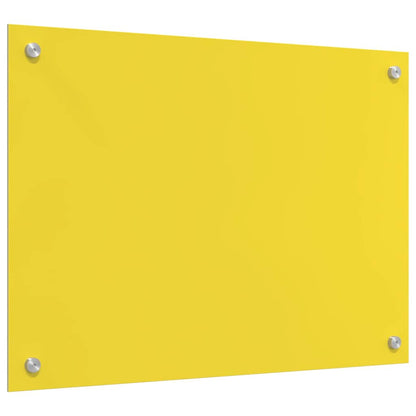 Kitchen Backsplash Yellow 70 x 50 x 0.6 cm Tempered Glass