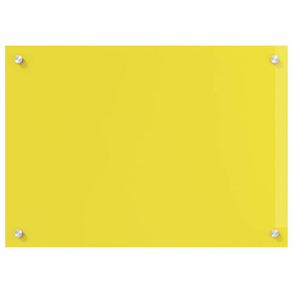 Kitchen Backsplash Yellow 70 x 50 x 0.6 cm Tempered Glass