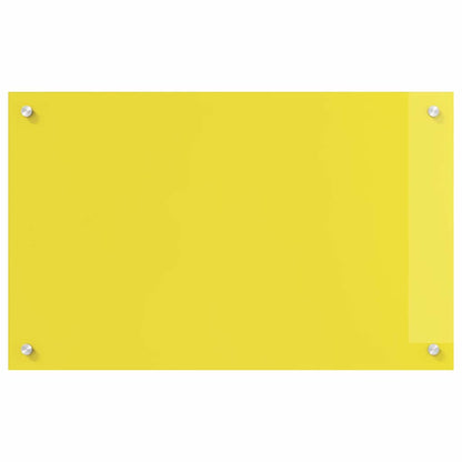 Kitchen Backsplash Yellow 80 x 50 x 0.6 cm Tempered Glass