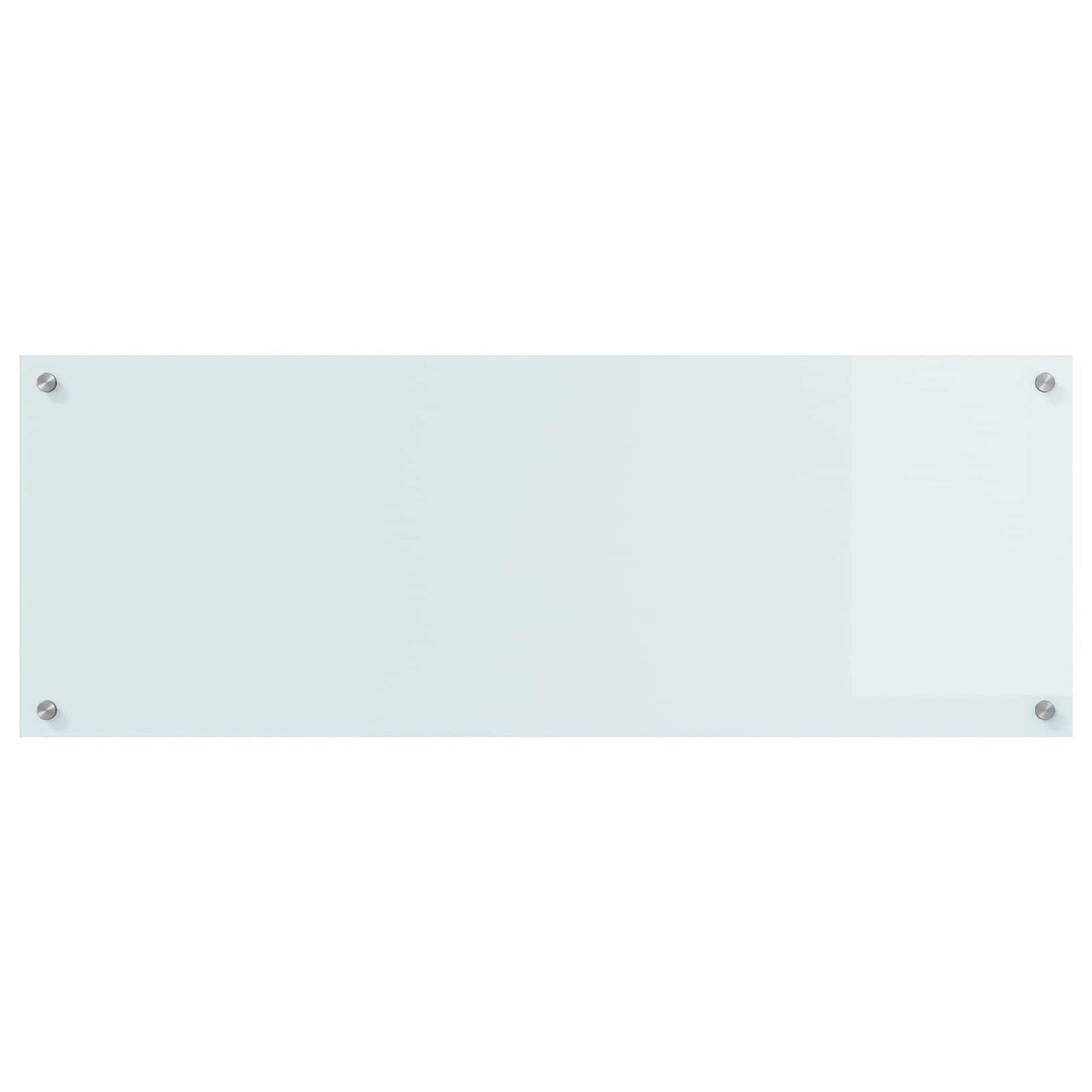Kitchen Backsplash White 110 x 40 cm Tempered Glass