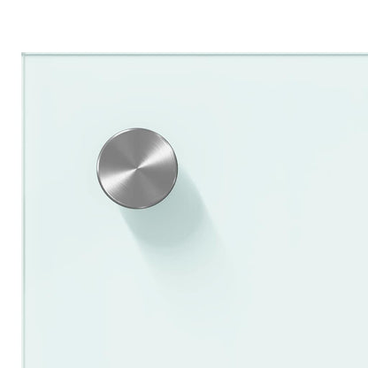 Kitchen Backsplash White 110 x 60 x 0.6 cm Tempered Glass