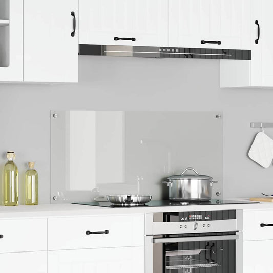 Kitchen Backsplash Transparent 110 x 50 x 0.6 cm Tempered Glass