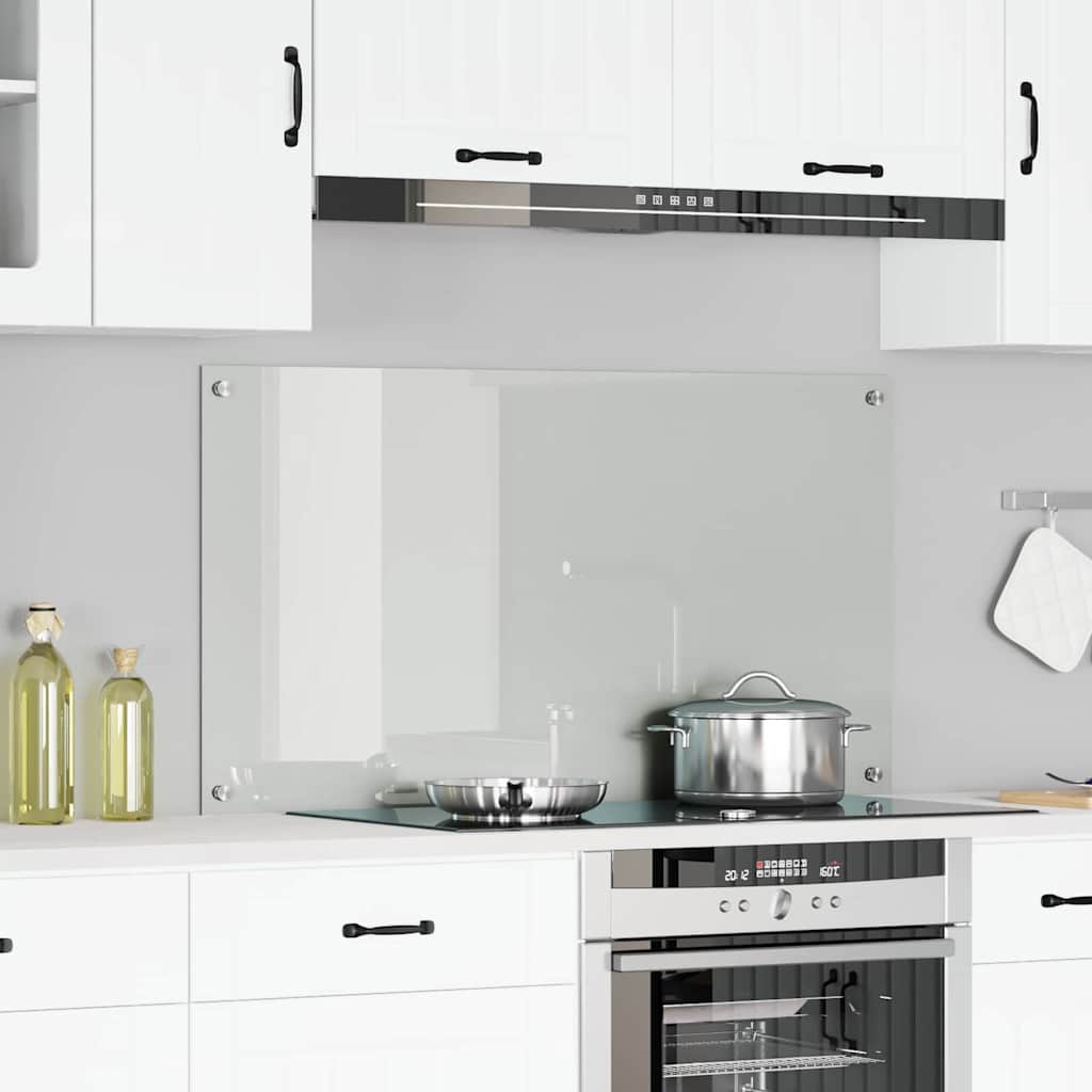 Kitchen Backsplash Transparent 120 x 60 cm Tempered Glass