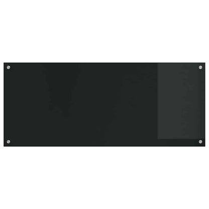 Kitchen Backsplash Black 120 x 50 x 0.6 cm Tempered Glass