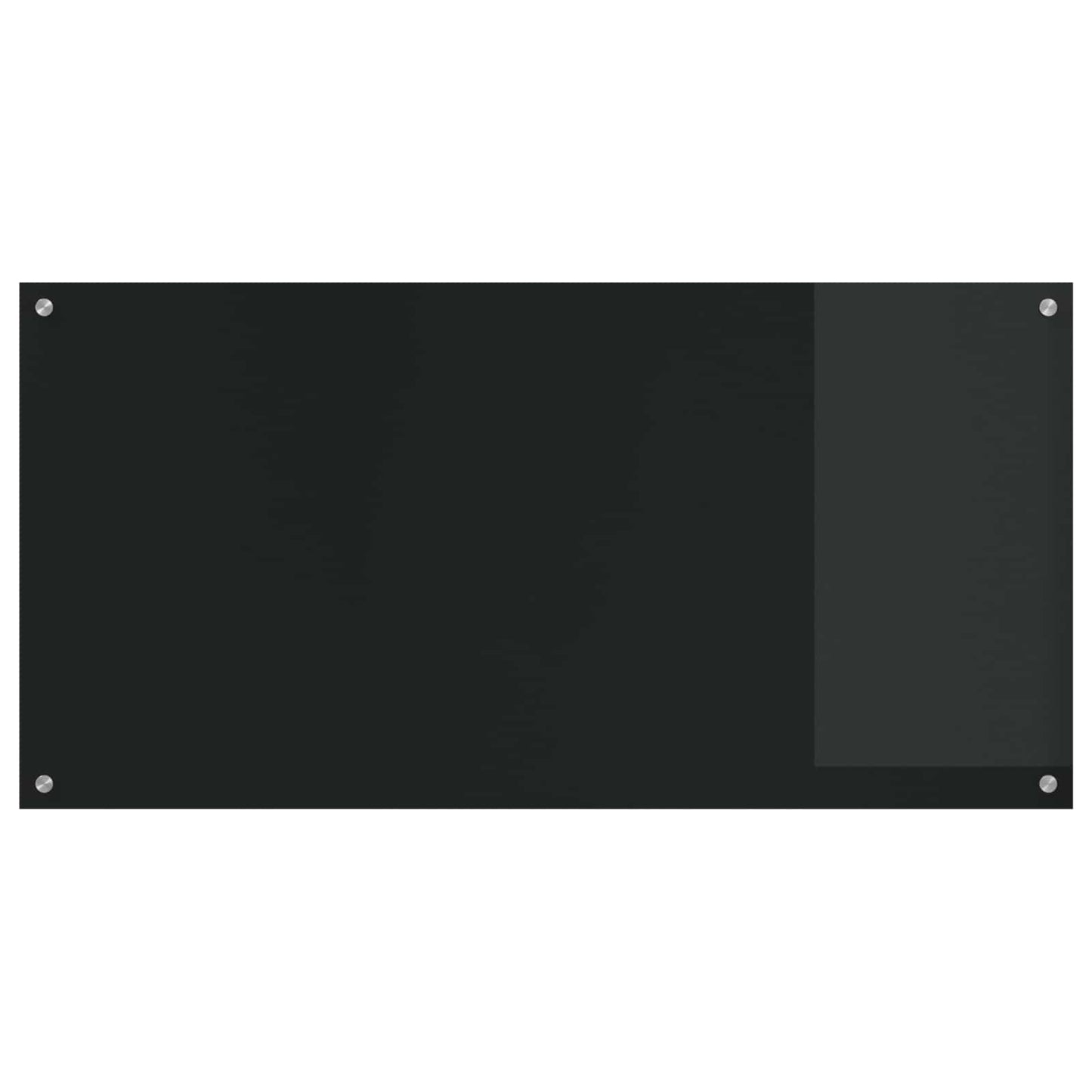 Kitchen Backsplash Black 120 x 60 cm Tempered Glass