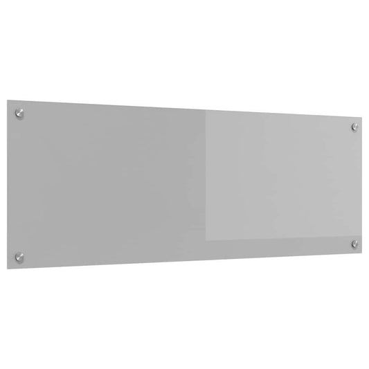 Kitchen Backsplash Light grey 110 x 40 x 0.6 cm Tempered Glass