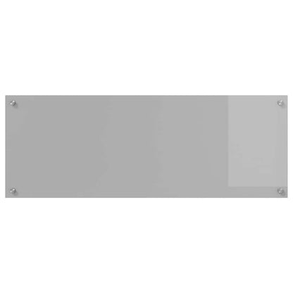 Kitchen Backsplash Light grey 110 x 40 x 0.6 cm Tempered Glass