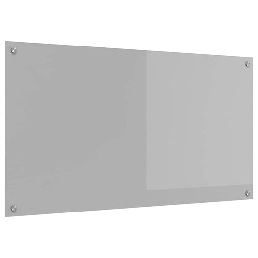 Kitchen Backsplash Light grey 110 x 60 x 0.6 cm Tempered Glass