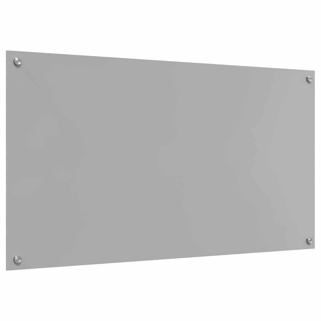 Kitchen Backsplash Light grey 110 x 60 x 0.6 cm Tempered Glass