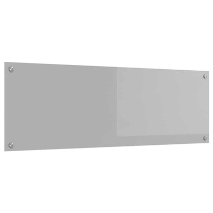 Kitchen Backsplash Light grey 120 x 40 x 0.6 cm Tempered Glass