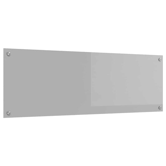 Kitchen Backsplash Light grey 120 x 40 x 0.6 cm Tempered Glass