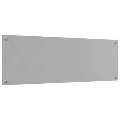 Kitchen Backsplash Light grey 120 x 40 x 0.6 cm Tempered Glass