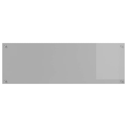Kitchen Backsplash Light Grey 120 x 40 cm Tempered Glass