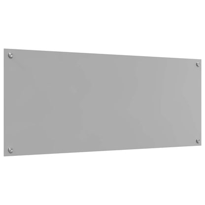 Kitchen Backsplash Light Grey 120 x 50 cm Tempered Glass