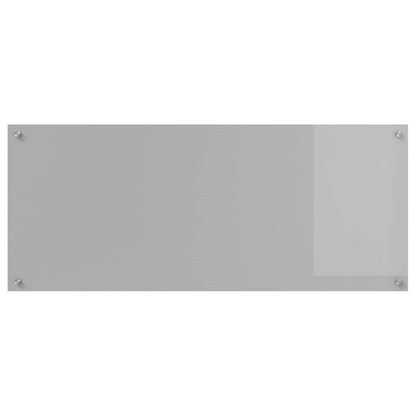 Kitchen Backsplash Light Grey 120 x 50 cm Tempered Glass