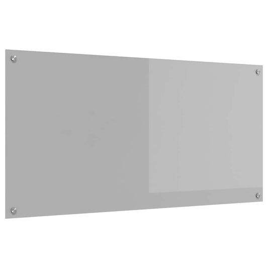 Kitchen Backsplash Light grey 120 x 60 x 0.6 cm Tempered Glass