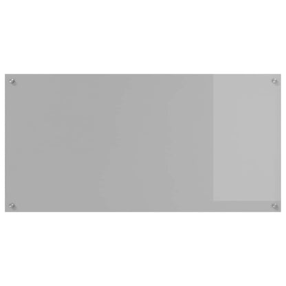 Kitchen Backsplash Light grey 120 x 60 x 0.6 cm Tempered Glass