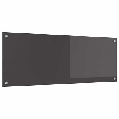 Kitchen Backsplash Dark grey 110 x 40 x 0.6 cm Tempered Glass
