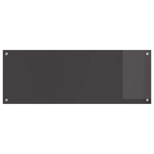 Kitchen Backsplash Dark Grey 110 x 40 cm Tempered Glass