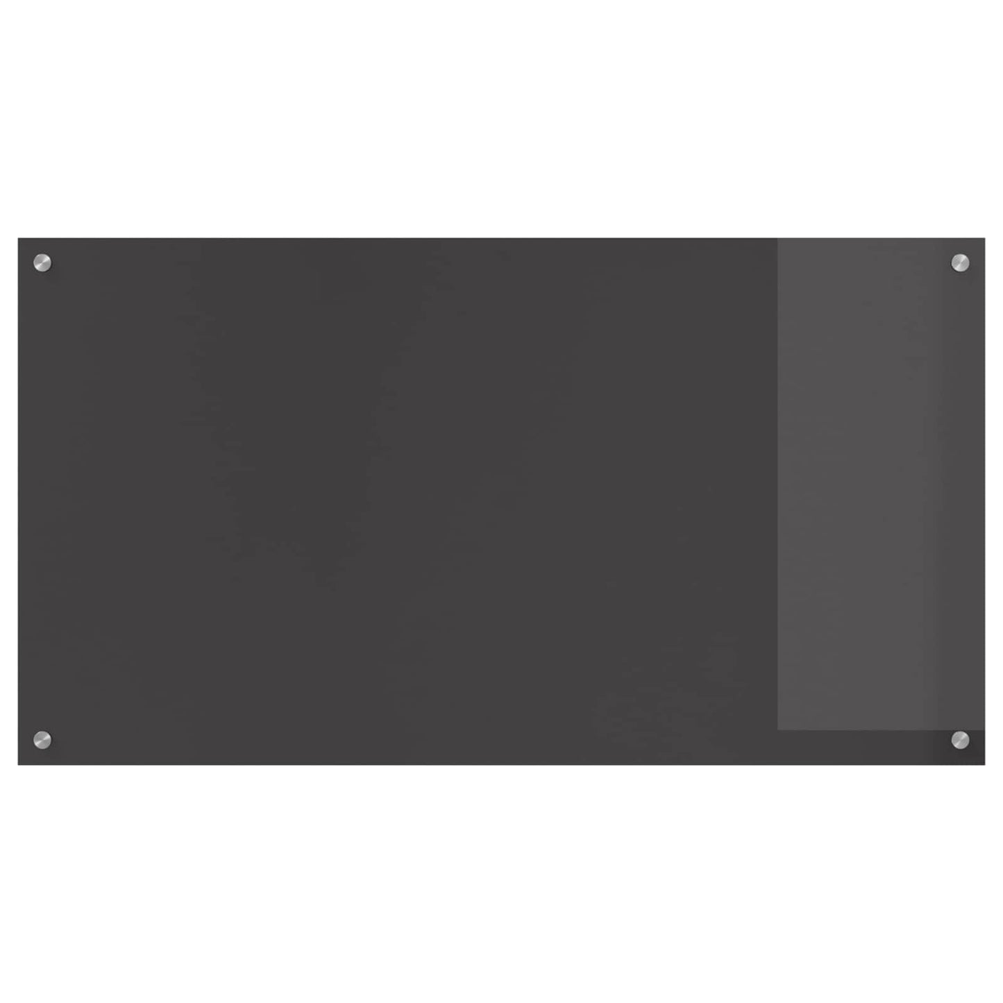 Kitchen Backsplash Dark Grey 110 x 60 cm Tempered Glass