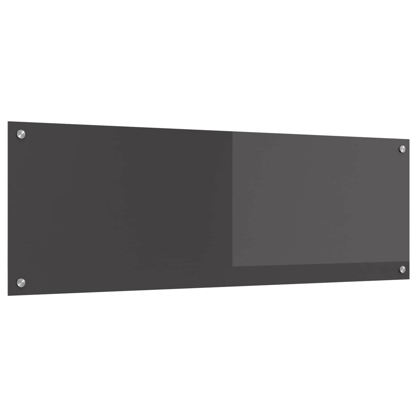 Kitchen Backsplash Dark Grey 120 x 40 cm Tempered Glass