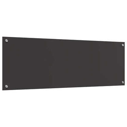 Kitchen Backsplash Dark Grey 120 x 40 cm Tempered Glass