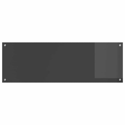 Kitchen Backsplash Dark Grey 120 x 40 cm Tempered Glass