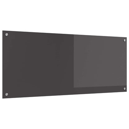 Kitchen Backsplash Dark Grey 120 x 50 cm Tempered Glass