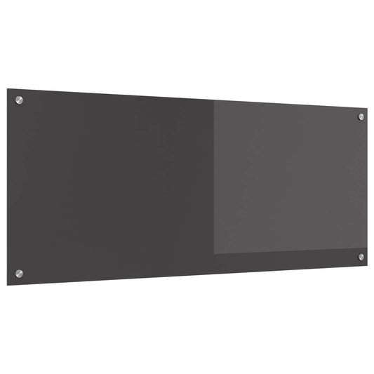 Kitchen Backsplash Dark Grey 120 x 50 cm Tempered Glass