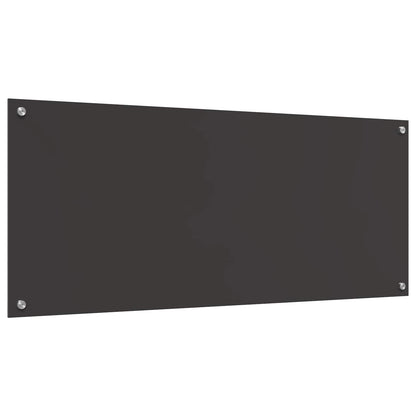 Kitchen Backsplash Dark Grey 120 x 50 cm Tempered Glass