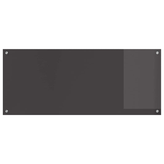 Kitchen Backsplash Dark Grey 120 x 50 cm Tempered Glass