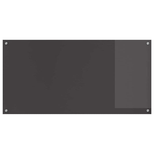 Kitchen Backsplash Dark Grey 120 x 60 cm Tempered Glass