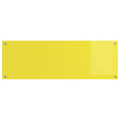 Kitchen Backsplash Yellow 120 x 40 x 0.6 cm Tempered Glass