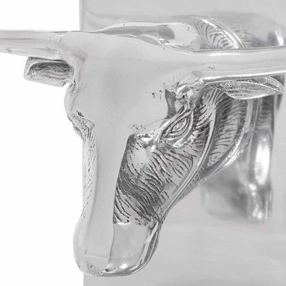 Bookends 2 pcs Silver 21.5 x 15.5 x 20 cm Aluminium