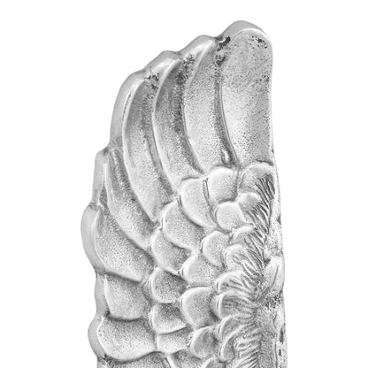 Wings Sculpture 2 pcs Silver 31 x 5 x 91 cm Aluminium