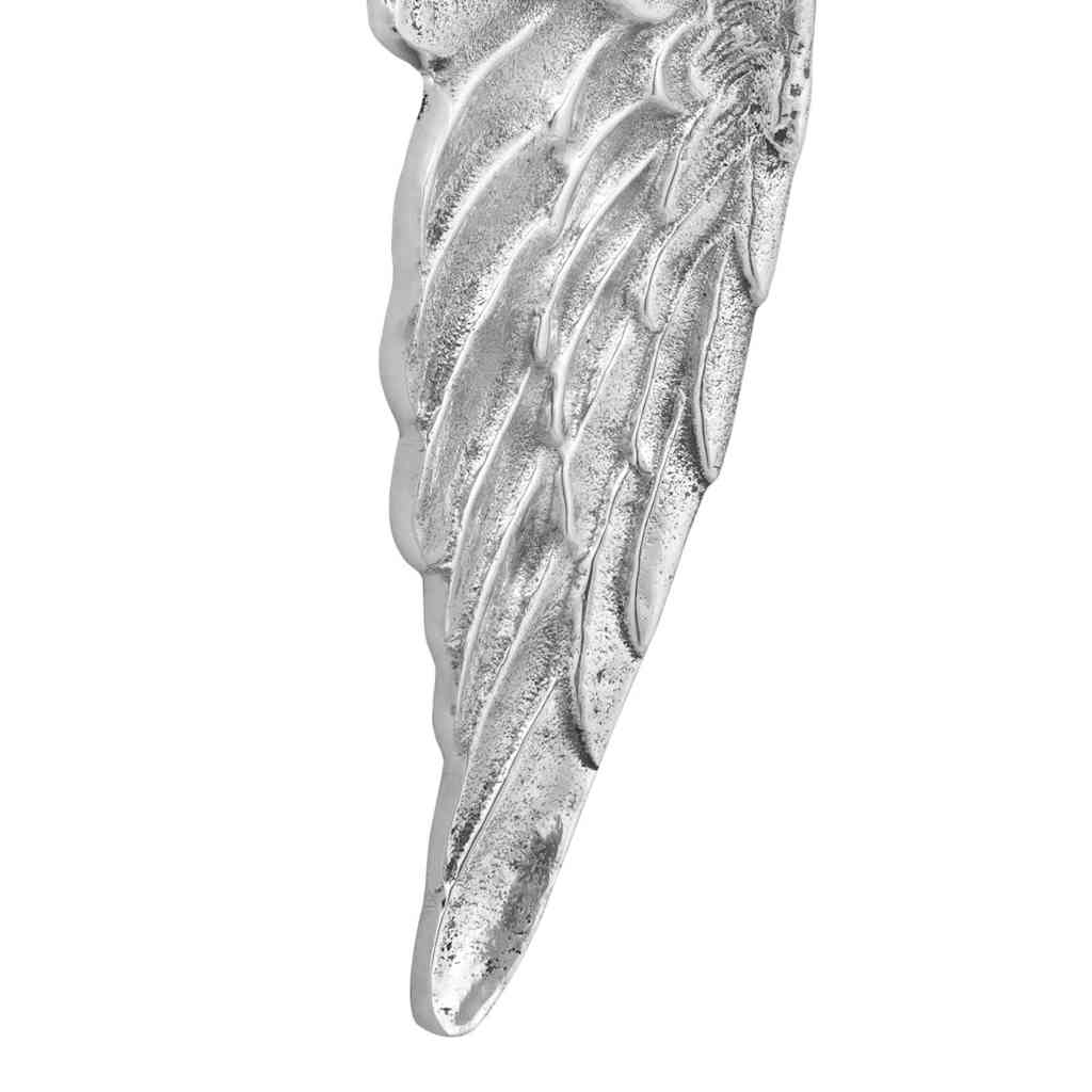 Wings Sculpture 2 pcs Silver 31 x 5 x 91 cm Aluminium