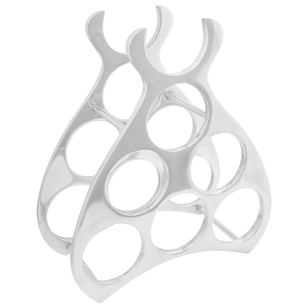 Wine Rack Silver 32 x 14 x 37.5 cm Aluminium