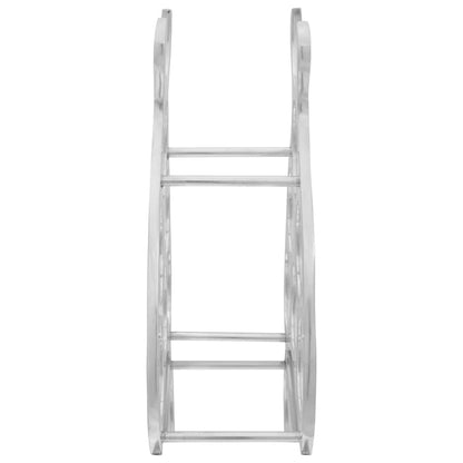 Wine Rack Silver 32 x 14 x 37.5 cm Aluminium